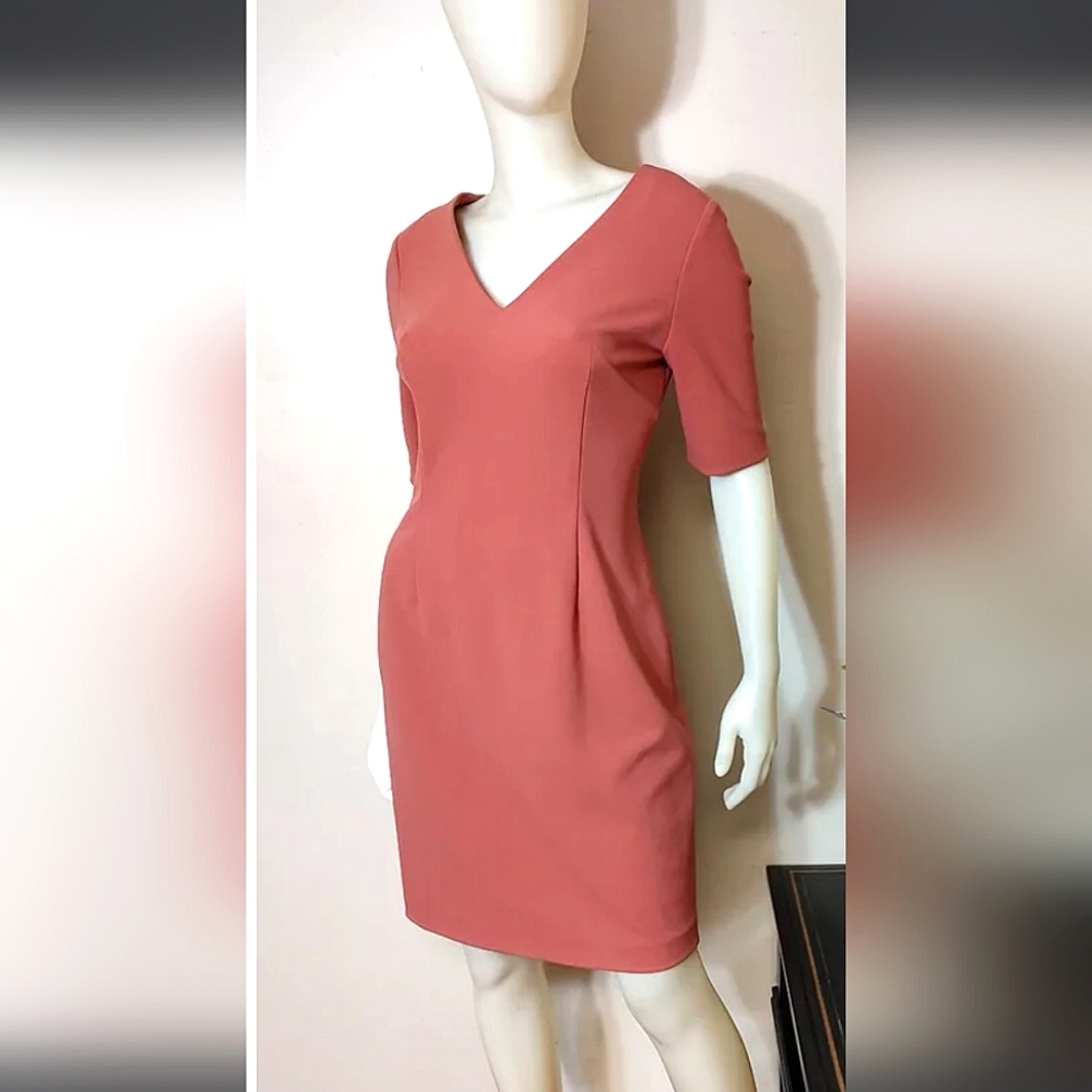 Antonio Melani Kent Rose Colored Midi Dress Size 6